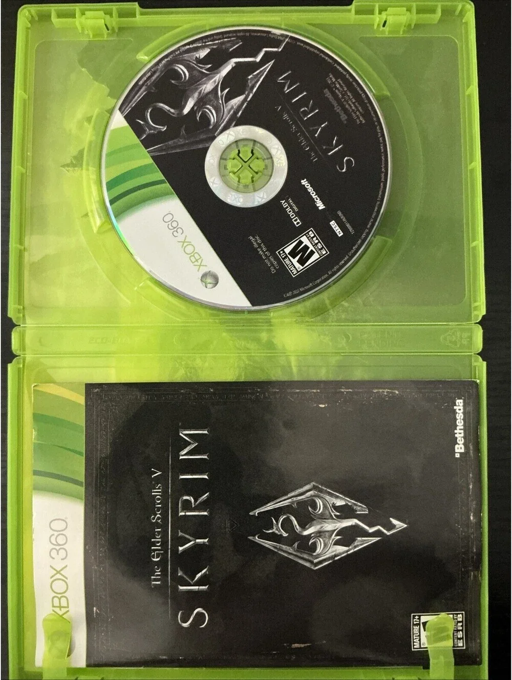 Elder Scrolls Skyrim - Microsoft Xbox 360- CIB - Tested